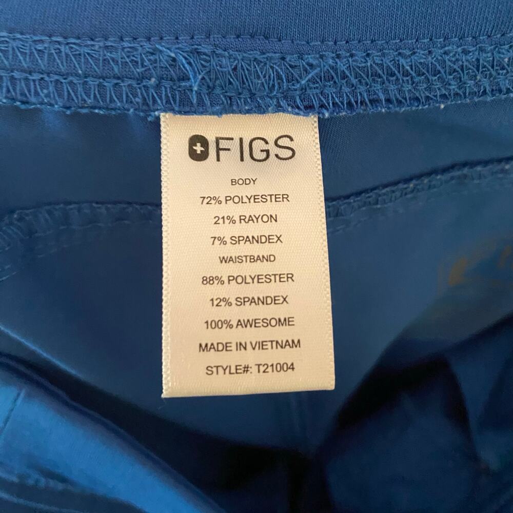 FIGS Royal Blue Kade Straight Leg Scrub Pants Uniform Nurse Doctor Women size XS - Picture 8 of 8